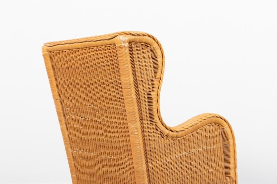 Image 1 of Vintage Italiaanse design fauteuil van riet