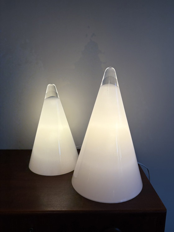 Image 1 of ¡Ilu di Vetro Iceberg Piramide TeePee XL & L Tafellamp!