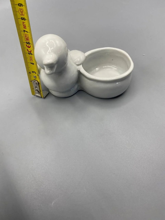 White Porcelain Duck Salt Shaker, Antique Tableware – Decorative Objects (photo 5 of 5)