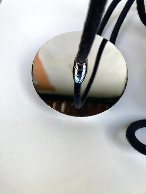 Image 1 of 2 lampade a sospensione vintage in metallo cromato degli anni '90