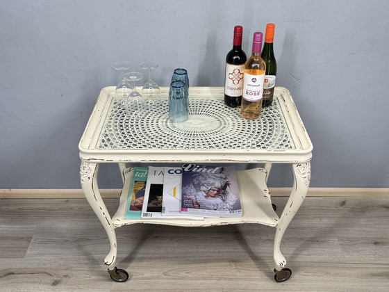 Image 1 of Chippendale serving trolley with webbing top