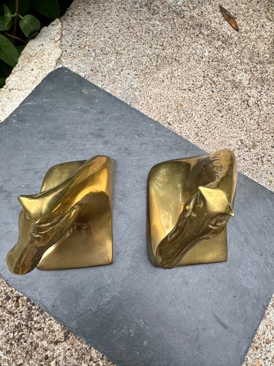 Pair of Art Deco brass horse bookends – Decorative Objects (photo 5 of 7)