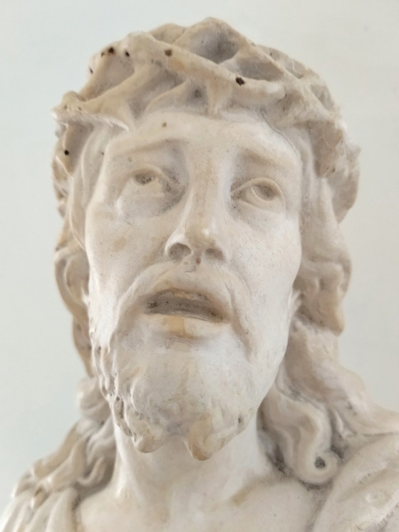 Gipsen Buste Christus met Doornen 30 cm Togneri – Kunst, Other (photo 9 of 14)