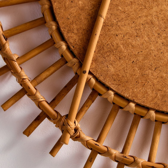 Image 1 of MK10881 Specchio con cornice in canna e rattan