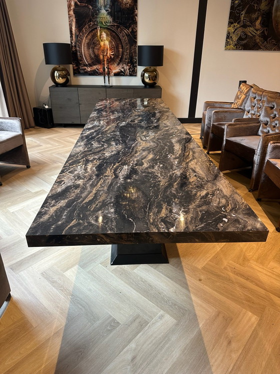 Set da pranzo di lusso Driehoek Meubelen: XL
Tavolo + 10 sedie capitonné, Legno, Marrone (foto 9 di 15)