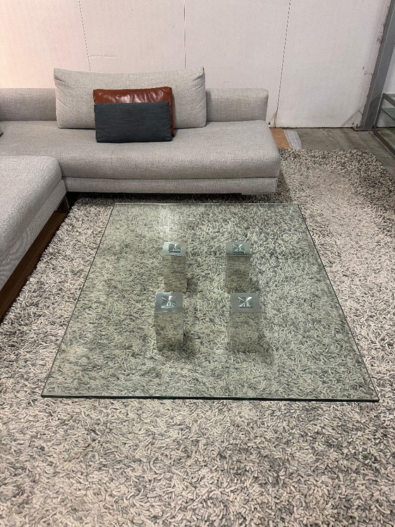 Table basse Van Beek Abel comme neuve + GARANTIE, Tables basses, Verre, rvs, Transparent, Modern (photo 5 sur 7)