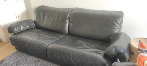 3-Person Leather Durlet Seat