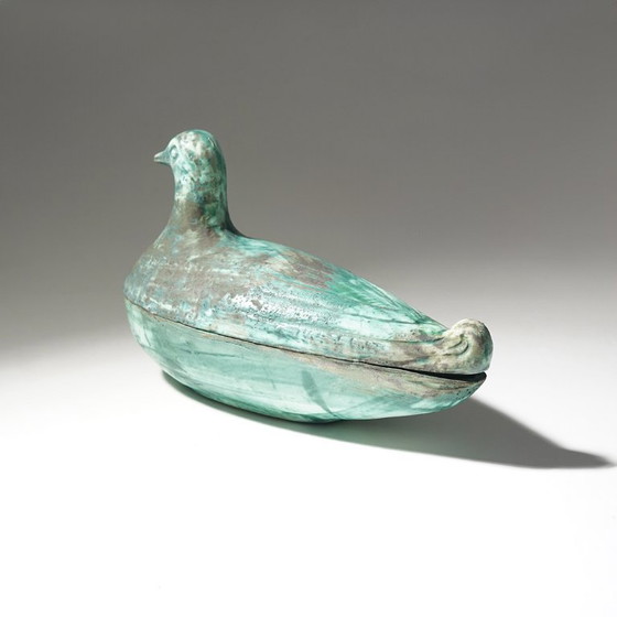 Image 1 of Scatola in ceramica a forma di uccello, anni '60
