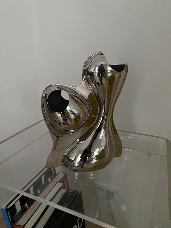Ron Arad “Babyboop” vase – Officina Alessi – polished steel (photo 5 of 9)