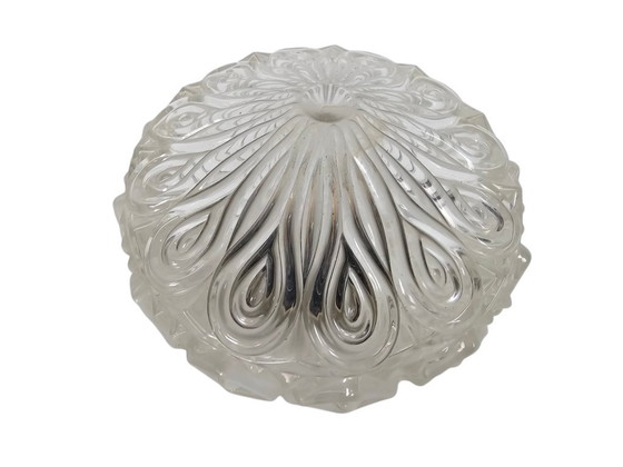 Image 1 of Mid Century - 'Diamond Cut' - flush mount - plafonniere - 70's 