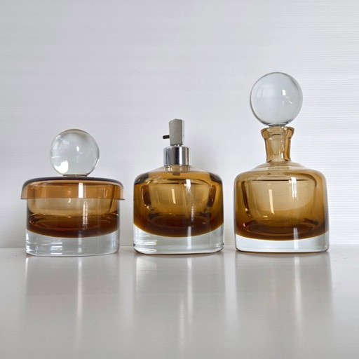Vintage-Parfümset aus den 1970er Jahren: Sprühflasche aus Muranoglas