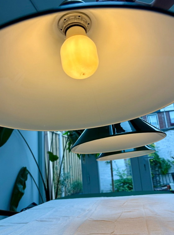 Image 1 of Vintage green Art Deco dining table lamp