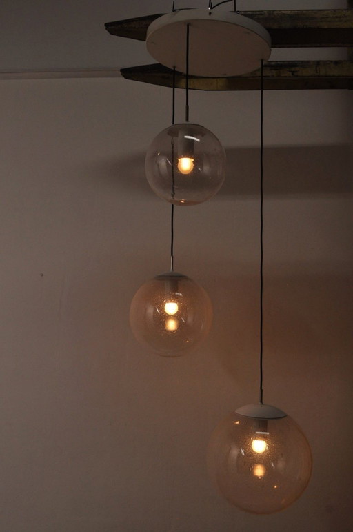 Vintage 3-light pendant lamp, 60s/70s