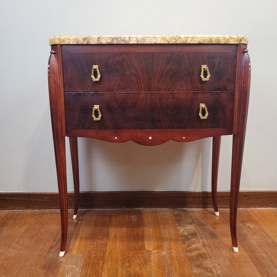 Image 1 of Cómoda Art Déco, Siguiendo J. E. Ruhlmann, Madera Y Hueso, 40’S – Francia