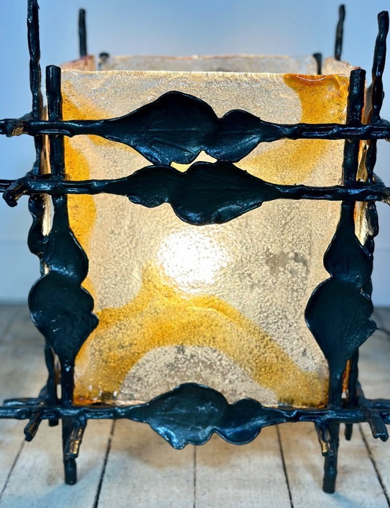 Image 1 of Brutalist lamp 1960 by Tom Ahlström and Hans Ehrich