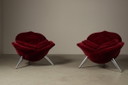 Pair of Rose lounge chairs by Masanori Umeda for Edra, Italy 1990