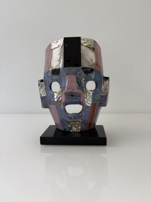Aztekenmaske aus Naturstein