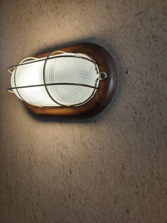 Image 1 of Vintage oval wall sconce