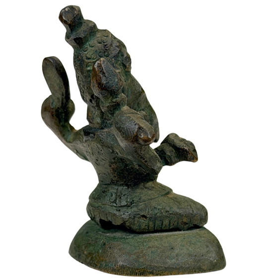 Antique Indian Bronze Ganesha Travel Statue – 18th–19th Century – Sculpture (photo 4 of 9)