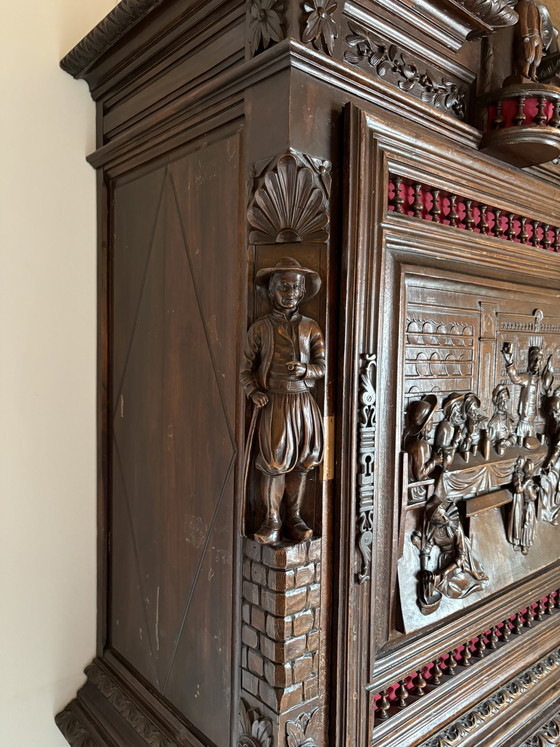 Image 1 of Breton 19th-Century Antique Cabinet