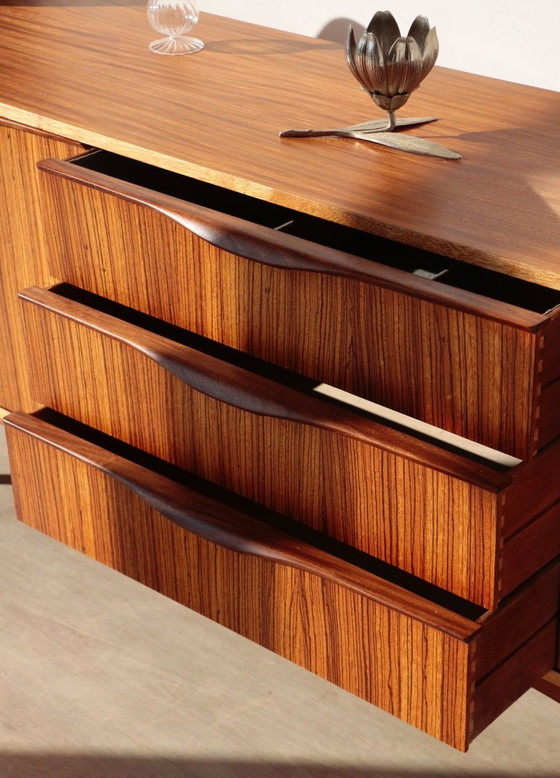 Image 1 of Credenza vintage in teak e zebrano – Elliots of Newbury, anni '60