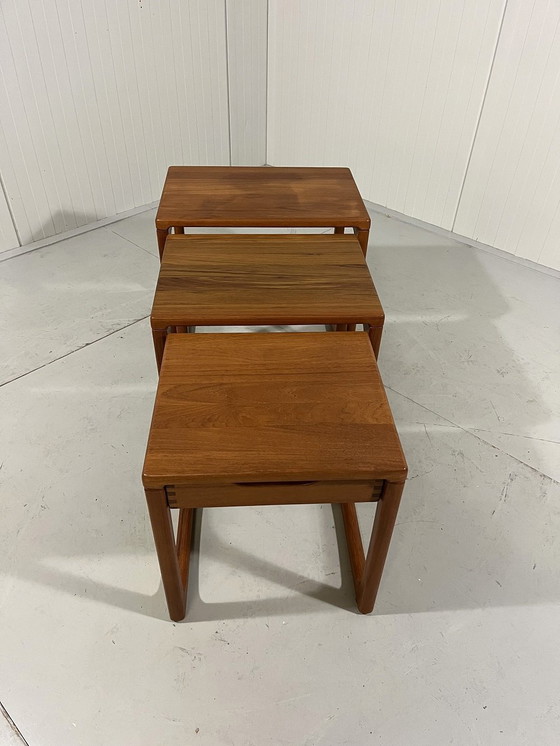 Image 1 of Br Gelsted Nesting Tables Mimiset With Drawer Denmark