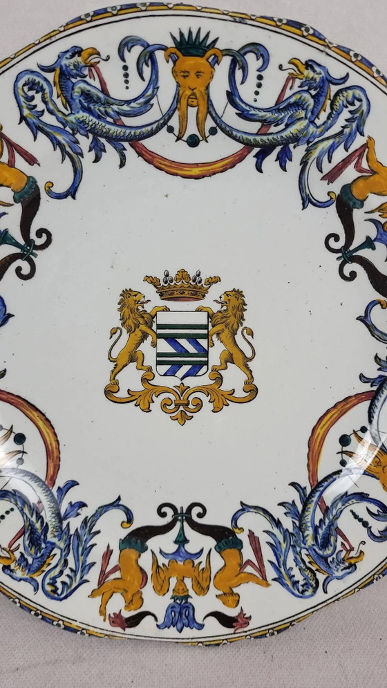 19th century Gien earthenware plate – Crockery, Chrome (photo 3 of 7)