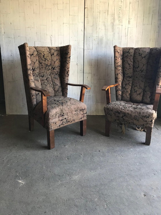 Set of Vintage Art Deco Lounge Chairs, 1930s – Chairs and lounge chairs (photo 4 of 7)