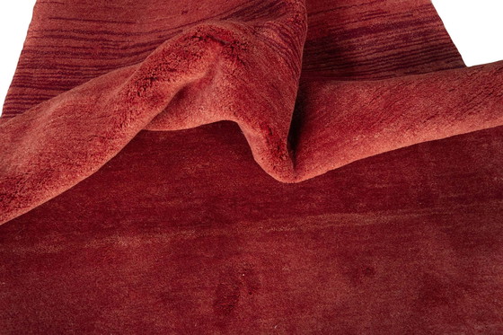 Image 1 of Hand-knotted Gabbeh Loribaft nomadic rug 190 x 150 cm red