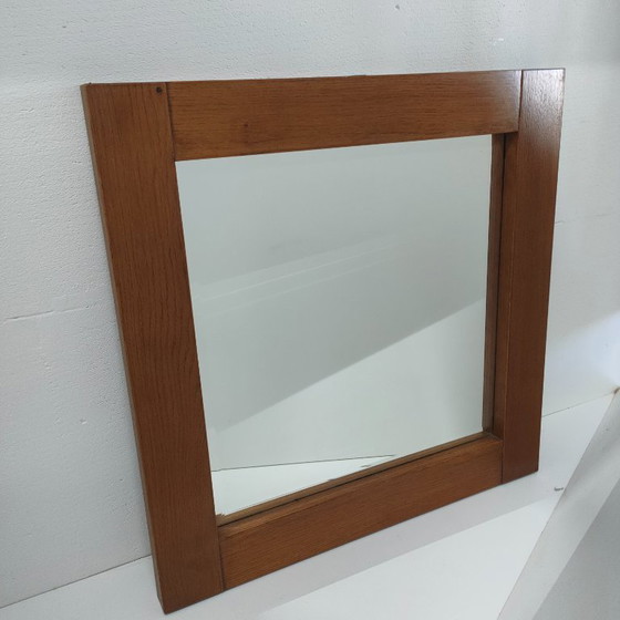 Image 1 of Miroir mural à facettes en chêne belge MTE Theuns (2 présents)