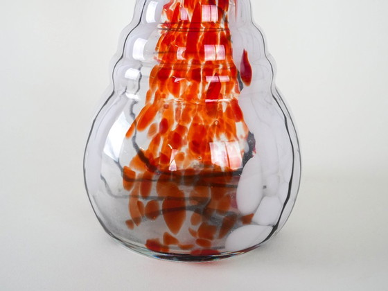 Image 1 of Glass vase, Italian design, 1970s, made in Italy