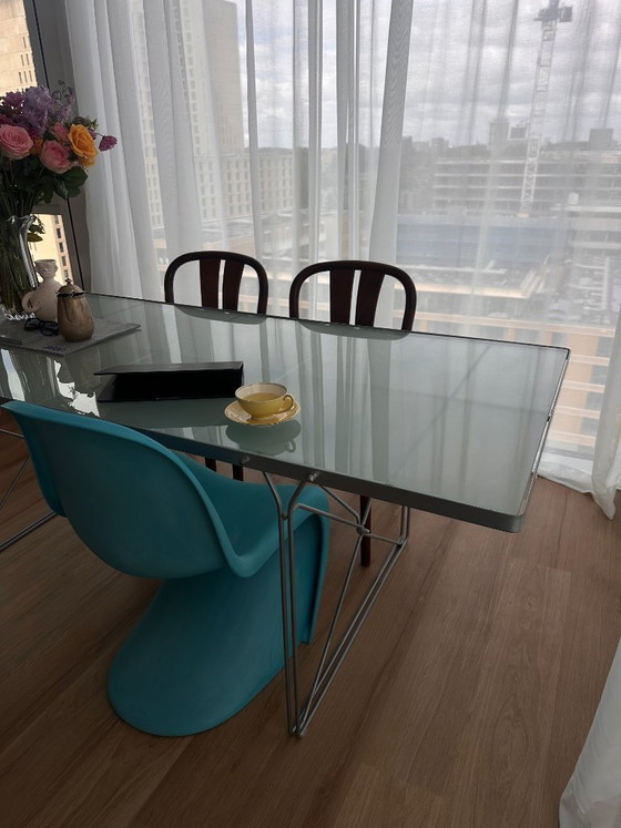 Eettafel/Bureau - Niels Gammelgaard voor IKEA – Glass, Metal (photo 4 of 5)