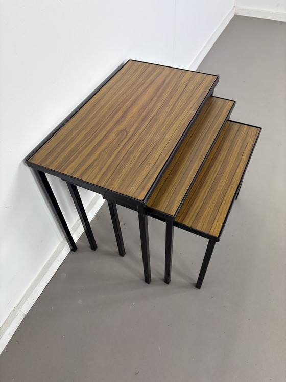 Image 1 of Vintage Artimeta Mimiset with reversible top, largest 50 cm width, 29 cm depth, 40 cm height.