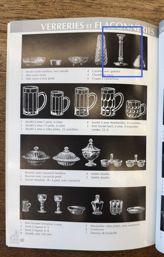 Image 1 of Een paar art-deco kandelaars van gedraaid glas — België, jaren 1920-1930