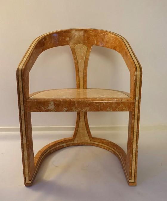 Image 1 of Conjunto de dos sillas Triancolori estilo Maitland Smith, década de 1970