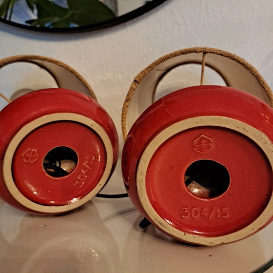 2x Steuler Cari Zalloni ceramic table lamps (presumably ARO lighting components) (photo 4 of 12)