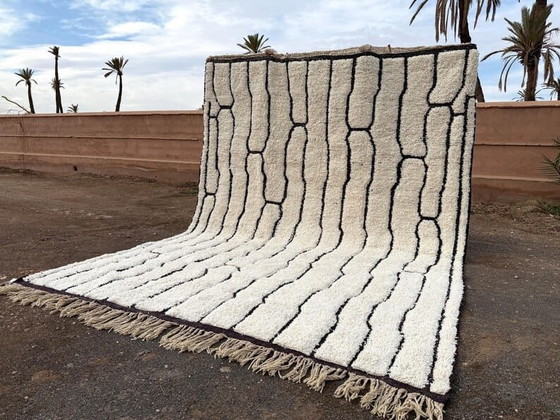 Image 1 of Handwoven natural wool rug, traditionally woven, size 300/200 cm