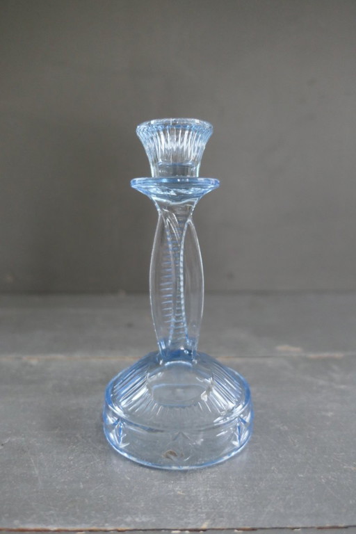 Candelabro Art Déco VEB Sachsenglas Atardecer