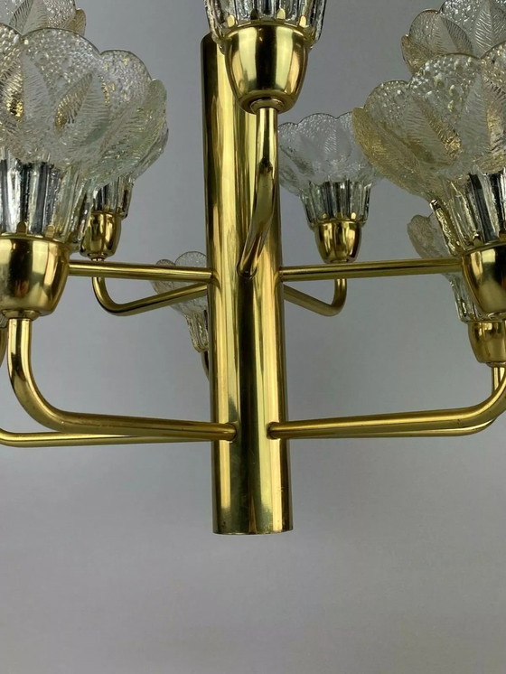 Image 1 of 60s 70s lamp plafondlamp kroonluchter kroonluchter glas space age
