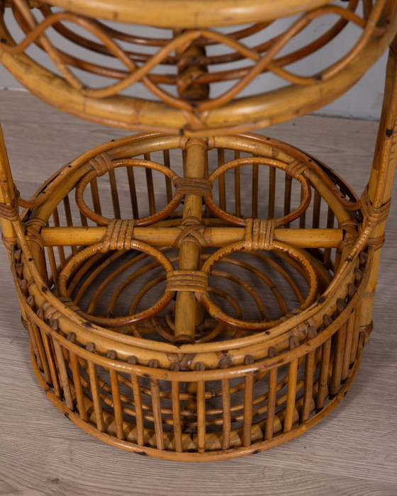 Vintage bamboe barmand, Italiaans design, jaren 60 – Drankenkasten, Bamboo (photo 4 of 10)