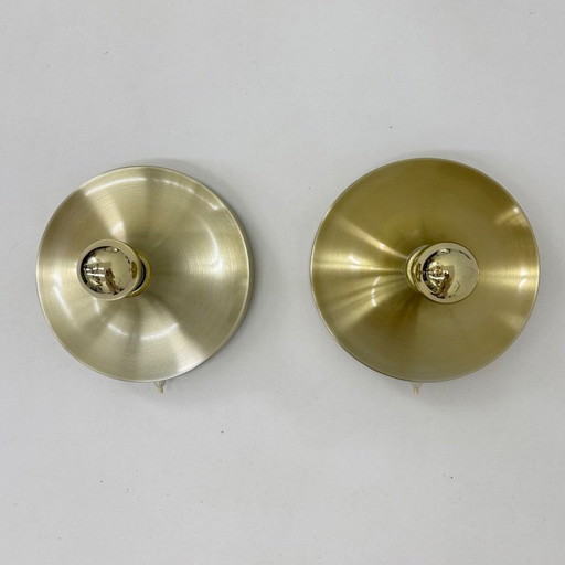 Lampe à disque de l'ère spatiale honsel, design du milieu du siècle dernier, années 1970, attribuée à Charlotte Perriand pour le