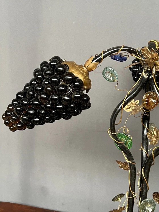 Lampada da tavolo Art Nouveau con paralume in vetro di Murano. – Lampade da tavolo, Bronze, Crystal (photo 6 of 8)
