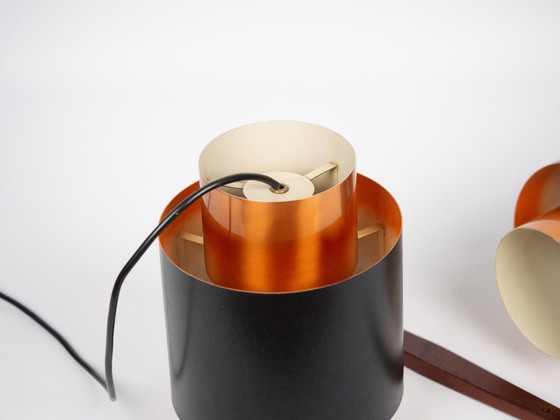 Image 1 of Coppia di 2 lampade a sospensione vintage danesi Tunika di Jo Hammerborg, Fog og Morup, 1963