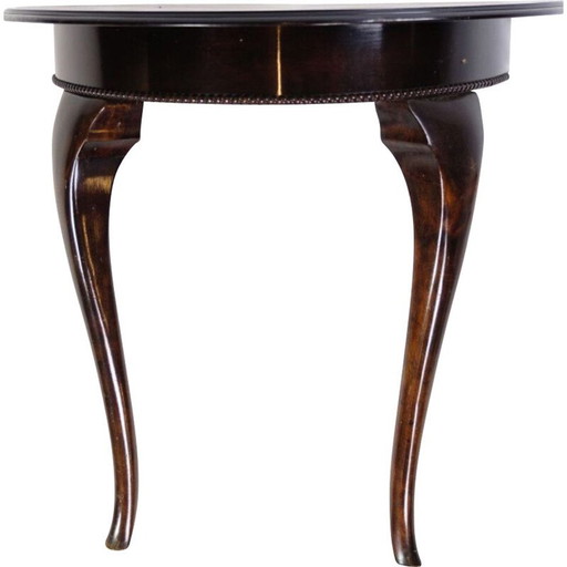 Consola vintage de caoba con hilera de perlas, década de 1860
