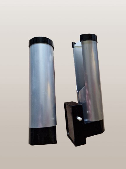 Image 1 of Dutch design - Philips - NWD 114/00 - wandverlichting - Fuga - zilver - 70's set van 2