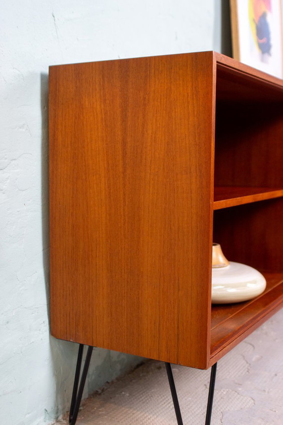 Image 1 of Vintage teak sideboard, chest of drawers, bookshelf, mid-century 1960s