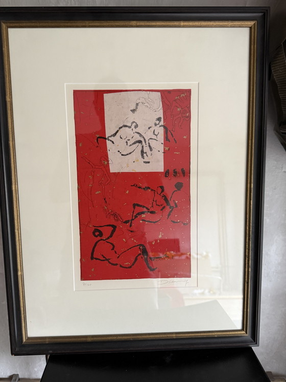 Image 1 of Set of 2 Etchings by Deok Sung Kang