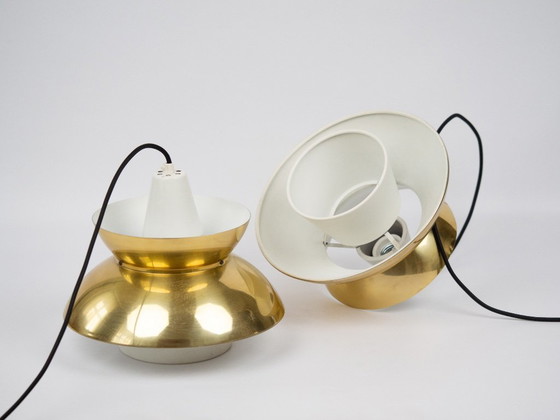 Image 1 of Paire de suspensions vintage danoises Doo Wop par Henning Klok, Louis Poulsen, années 1950