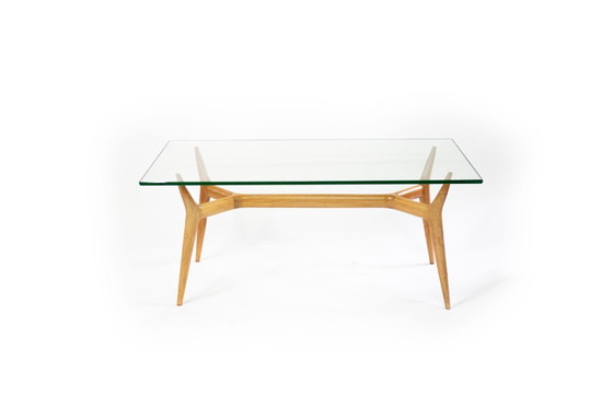 Image 1 of Table basse sculpturale Mid Century de style scandinave