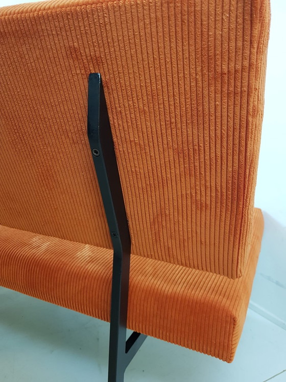 Image 1 of 2 Pastoe Cees Braakman benches | two-seater sofa newly upholstered orange